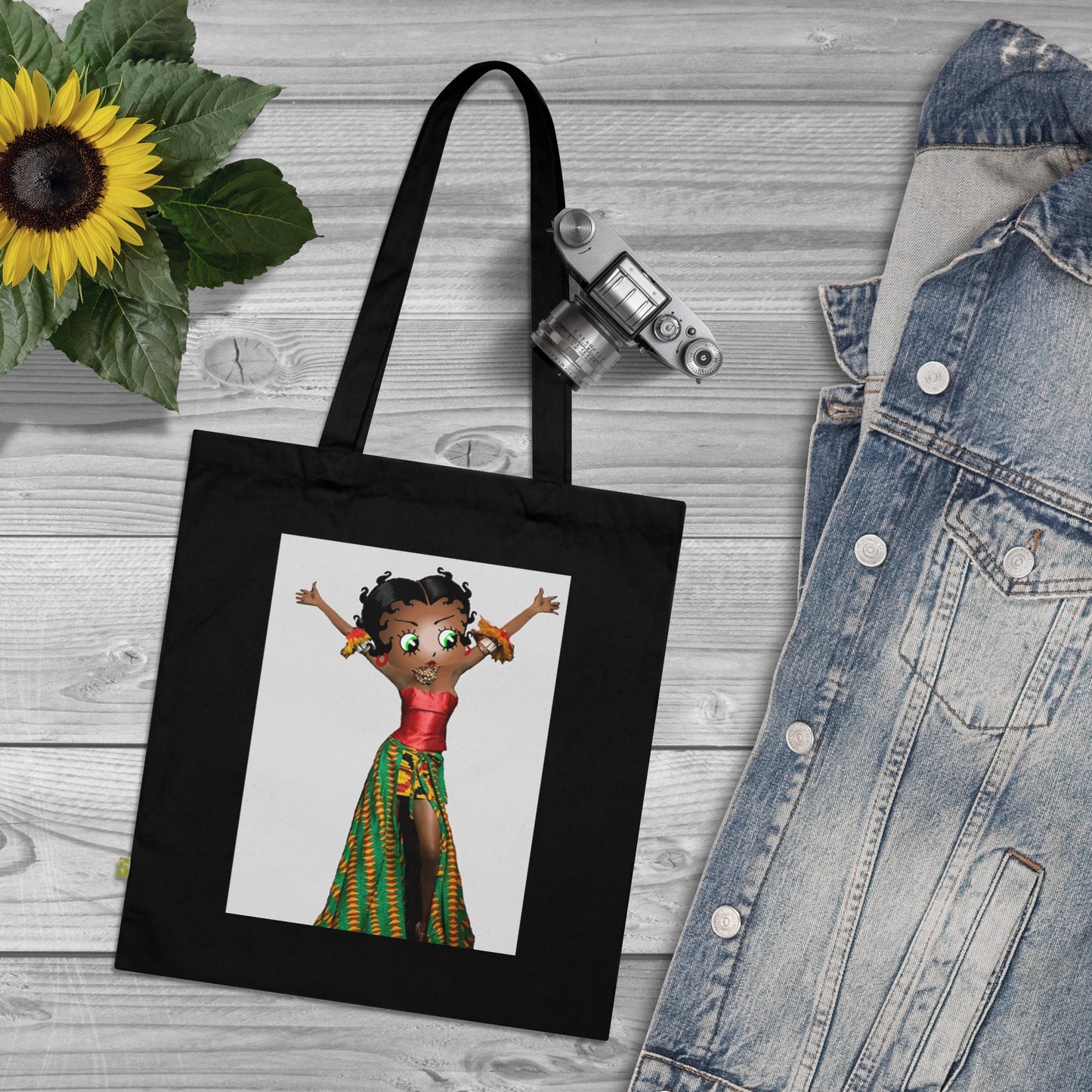 Empowering Organic Cotton Tote Bag - "Prayer Changes Things" & Vibrant Artwork