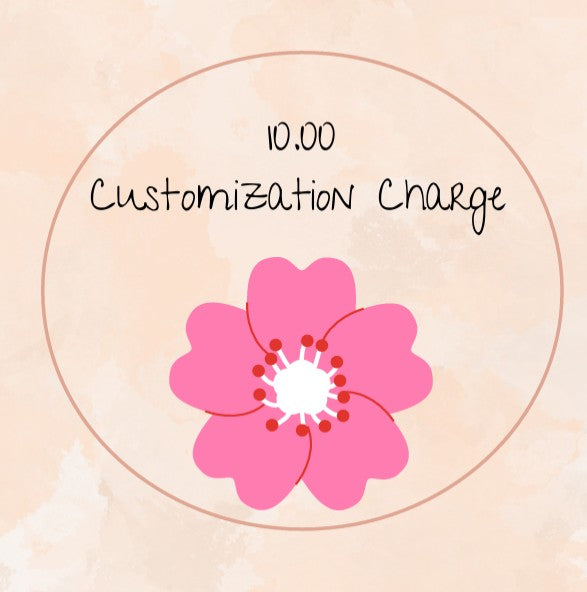 Customization Charge (+ 10.00)