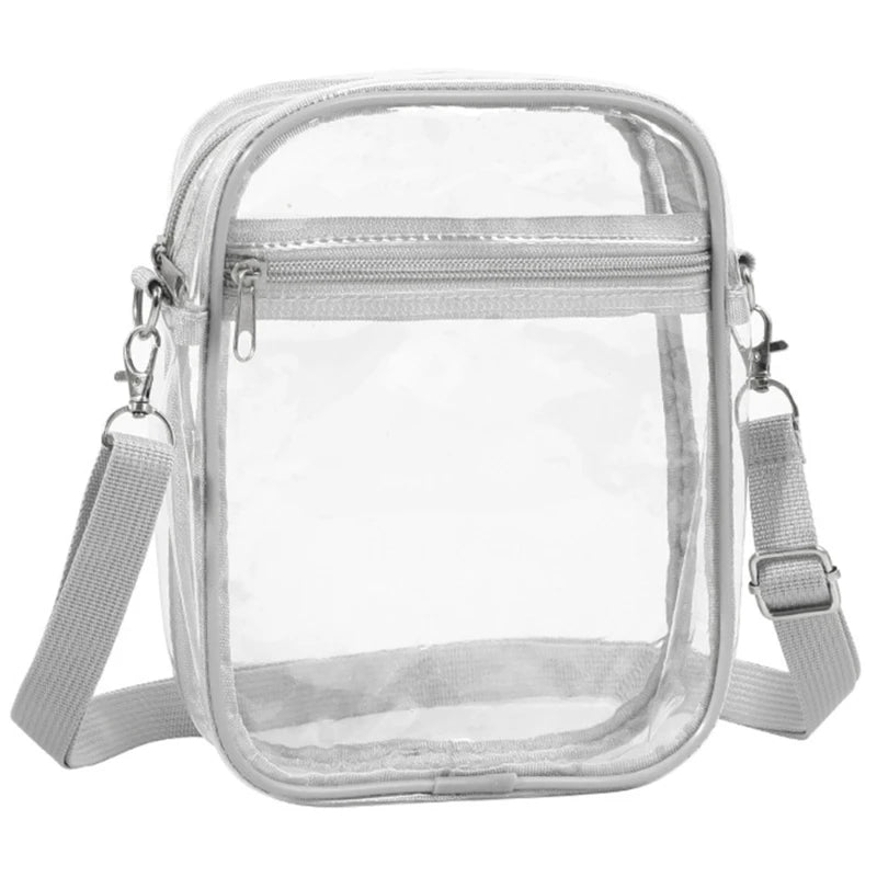Women Bag Clear Shoulder Bag PVC Crossbody Bag Festival Bag Fashion Bag Stadium Approve Storage Bag