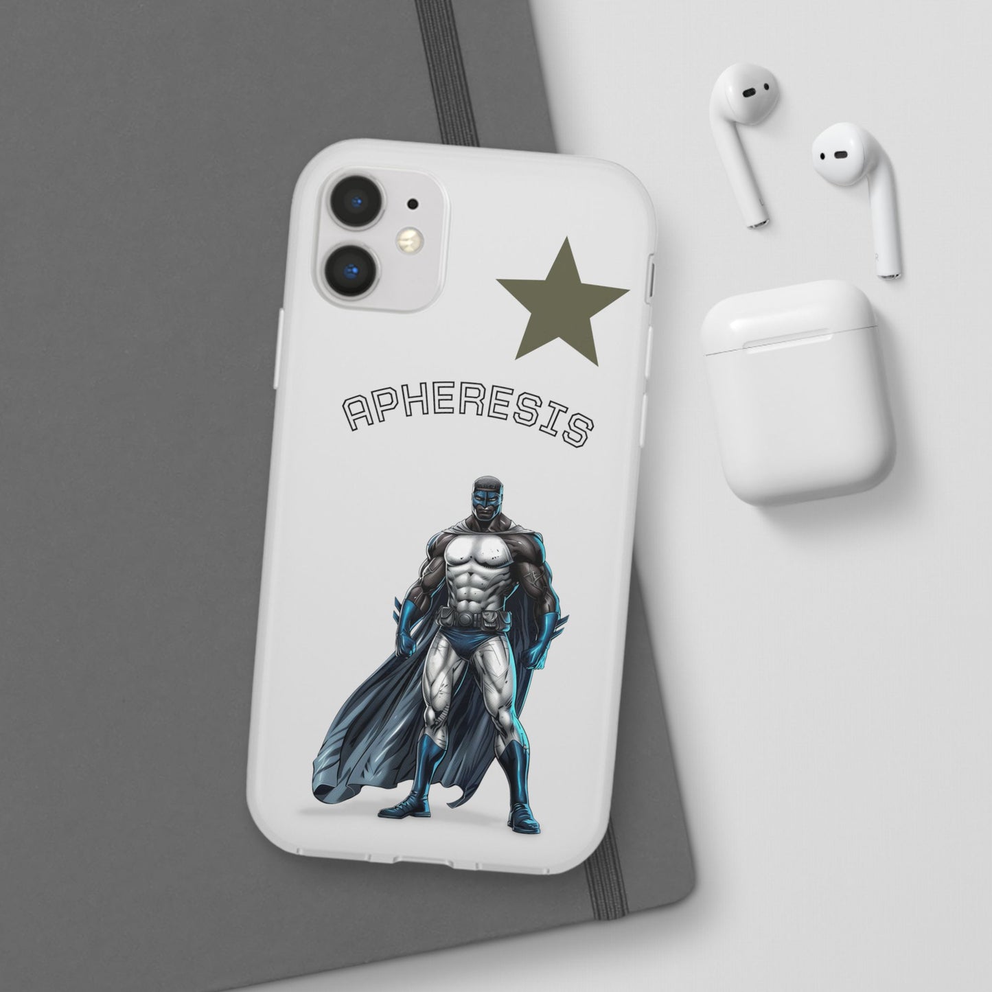 Superhero Flexi Cases - Custom Phone Cover, Comic Phone Case, Gifts for Her, Birthday Present, Unique Tech Accessory, APHERESIS Design