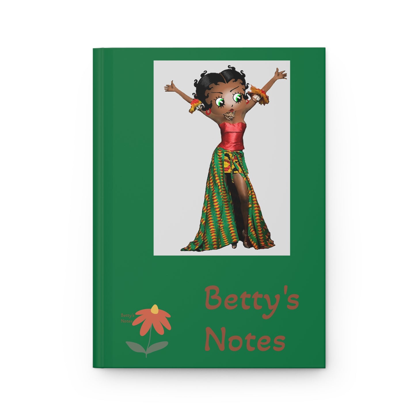 Personalized Hardcover Journal: Betty's Notes with Vibrant Character Design
