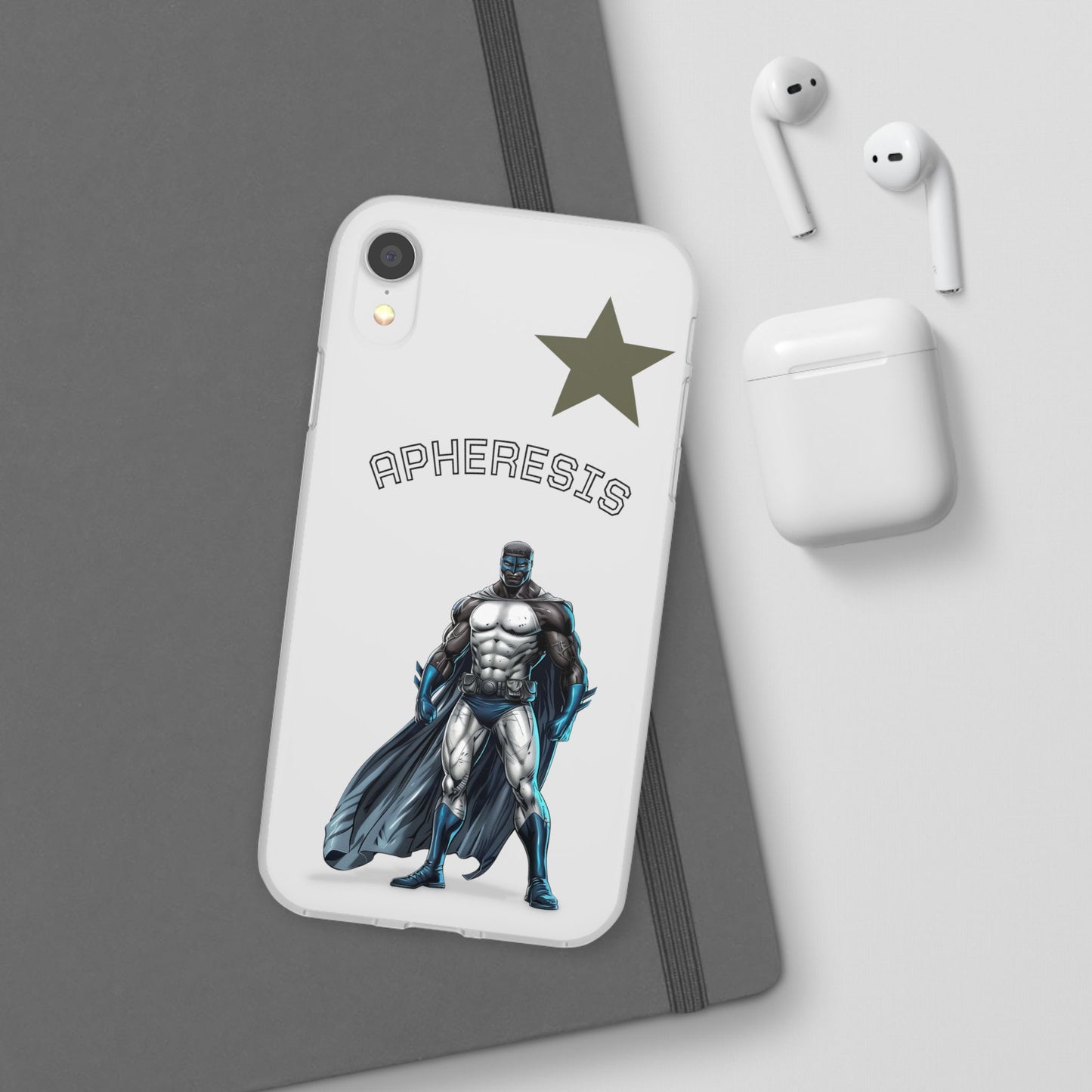 Superhero Flexi Cases - Custom Phone Cover, Comic Phone Case, Gifts for Her, Birthday Present, Unique Tech Accessory, APHERESIS Design