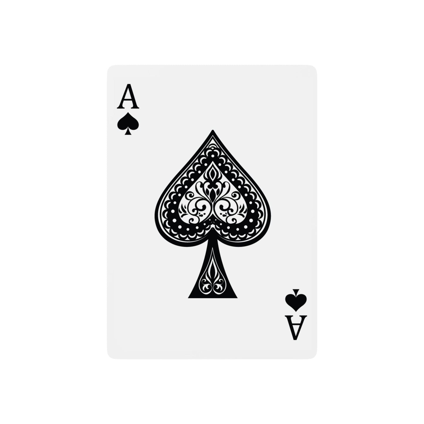 Custom Artistic Poker Playing Cards - Floral & Ace Designs for Game Nights