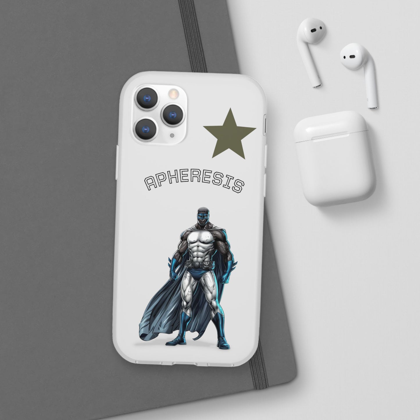 Superhero Flexi Cases - Custom Phone Cover, Comic Phone Case, Gifts for Her, Birthday Present, Unique Tech Accessory, APHERESIS Design