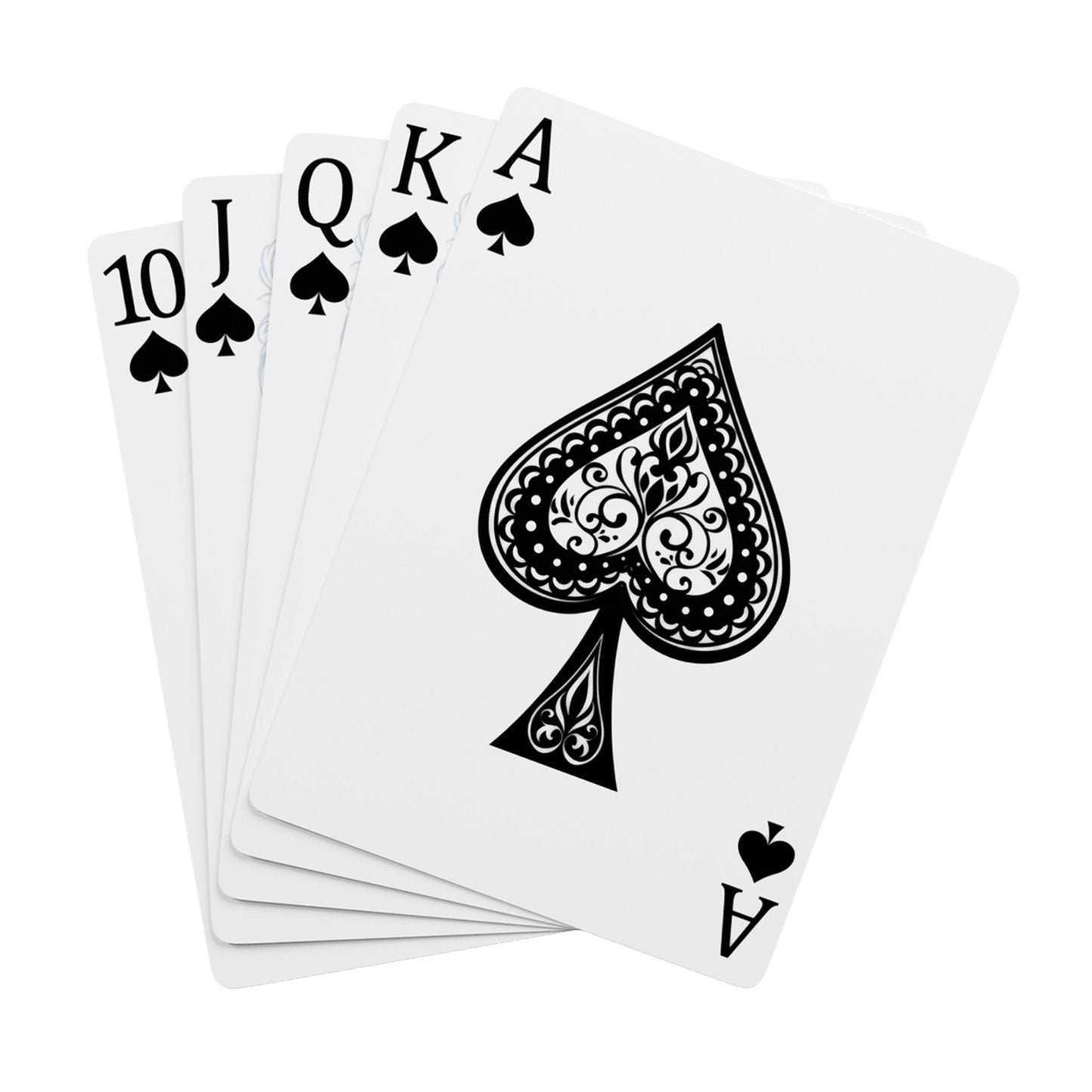 Custom Artistic Poker Playing Cards - Floral & Ace Designs for Game Nights