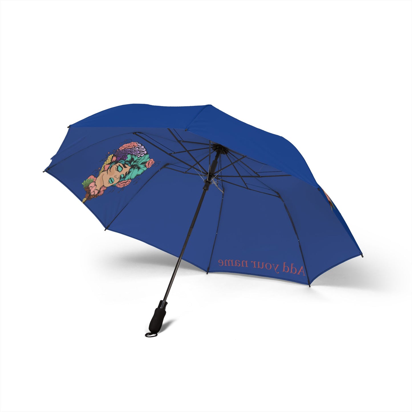 Artistic Foldable Umbrella with Custom Name Option
