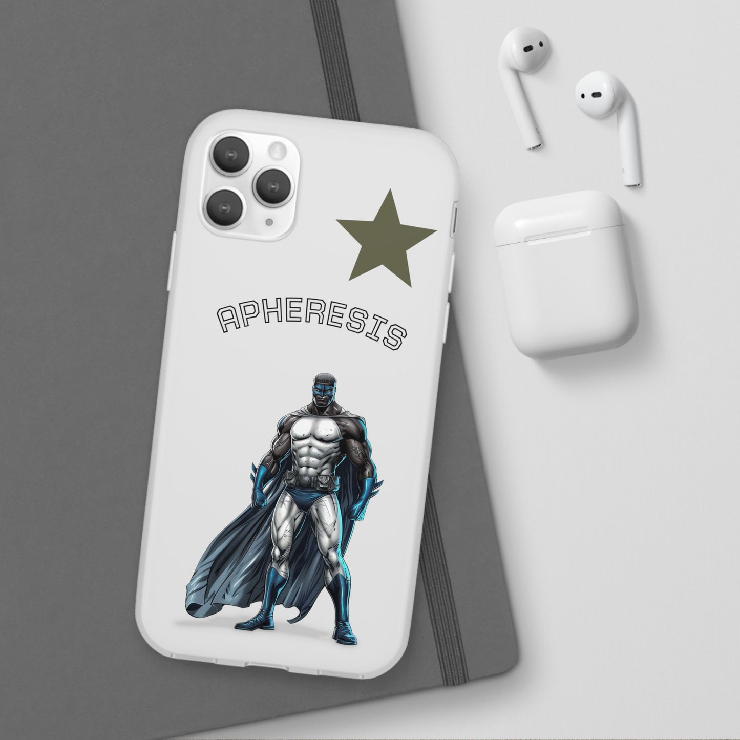 Superhero Flexi Cases - Custom Phone Cover, Comic Phone Case, Gifts for Her, Birthday Present, Unique Tech Accessory, APHERESIS Design