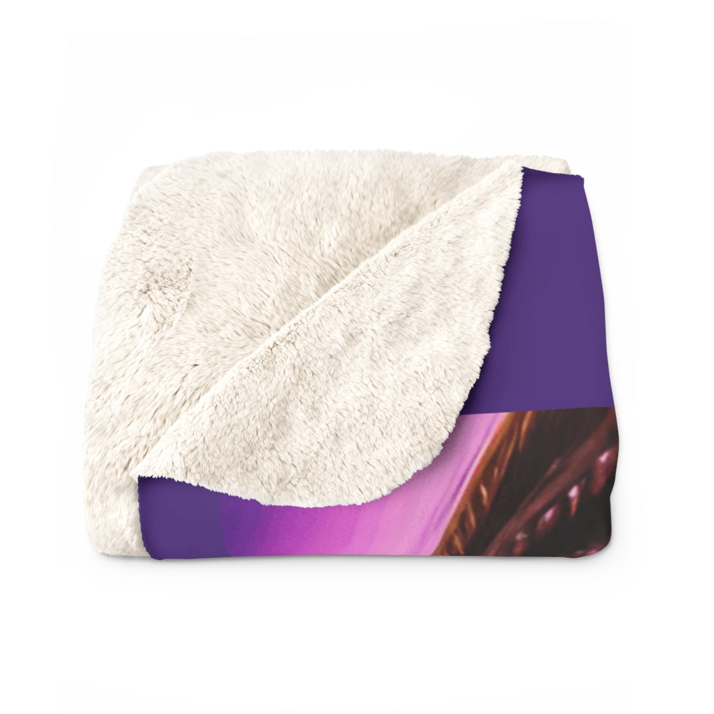 Vibrant Sherpa Fleece Blanket - Cozy Art Throw for Comfort and Style