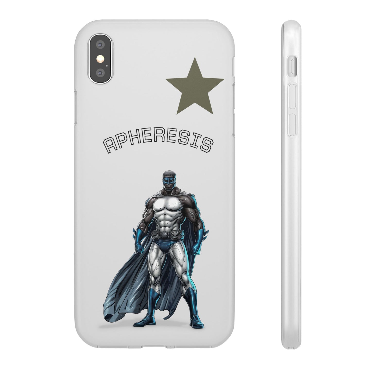 Superhero Flexi Cases - Custom Phone Cover, Comic Phone Case, Gifts for Her, Birthday Present, Unique Tech Accessory, APHERESIS Design