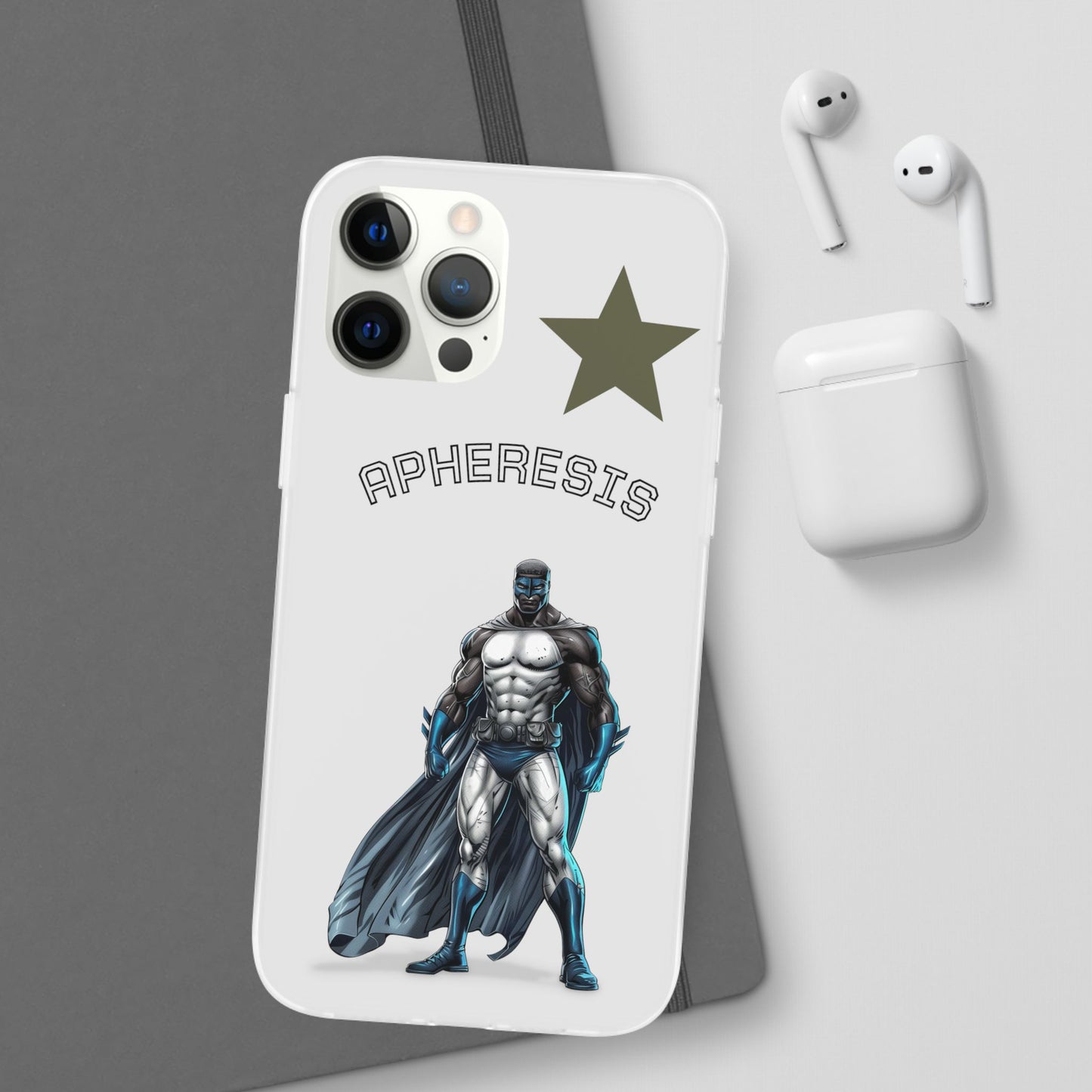 Superhero Flexi Cases - Custom Phone Cover, Comic Phone Case, Gifts for Her, Birthday Present, Unique Tech Accessory, APHERESIS Design