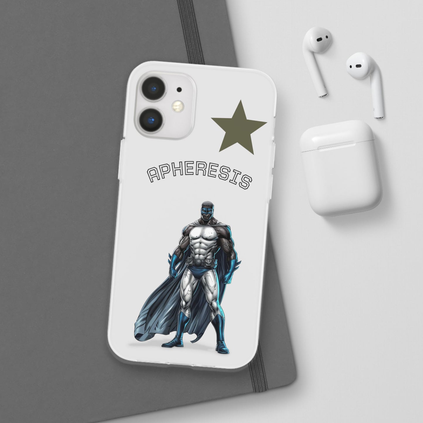 Superhero Flexi Cases - Custom Phone Cover, Comic Phone Case, Gifts for Her, Birthday Present, Unique Tech Accessory, APHERESIS Design