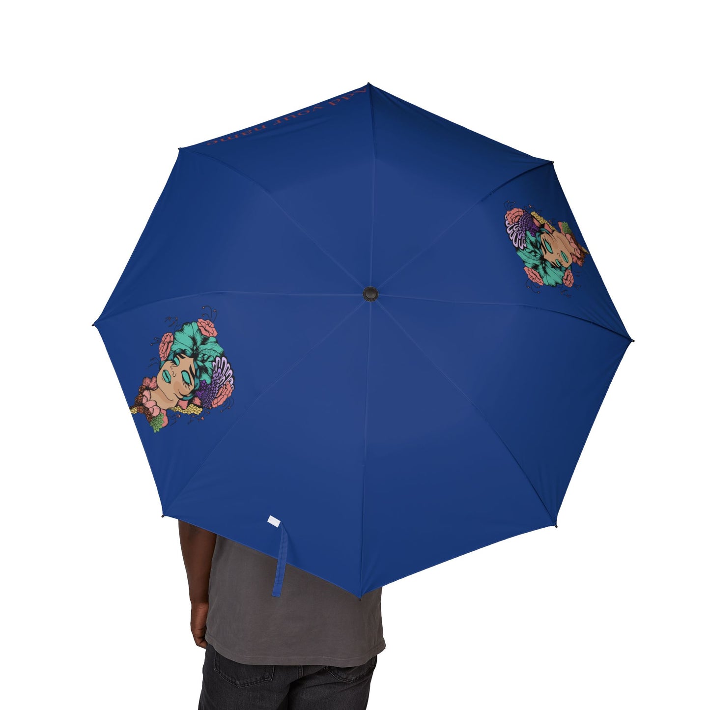 Artistic Foldable Umbrella with Custom Name Option