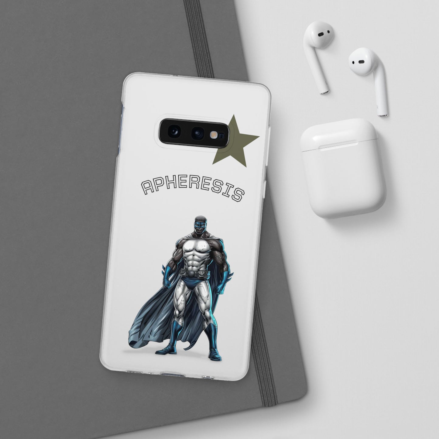 Superhero Flexi Cases - Custom Phone Cover, Comic Phone Case, Gifts for Her, Birthday Present, Unique Tech Accessory, APHERESIS Design