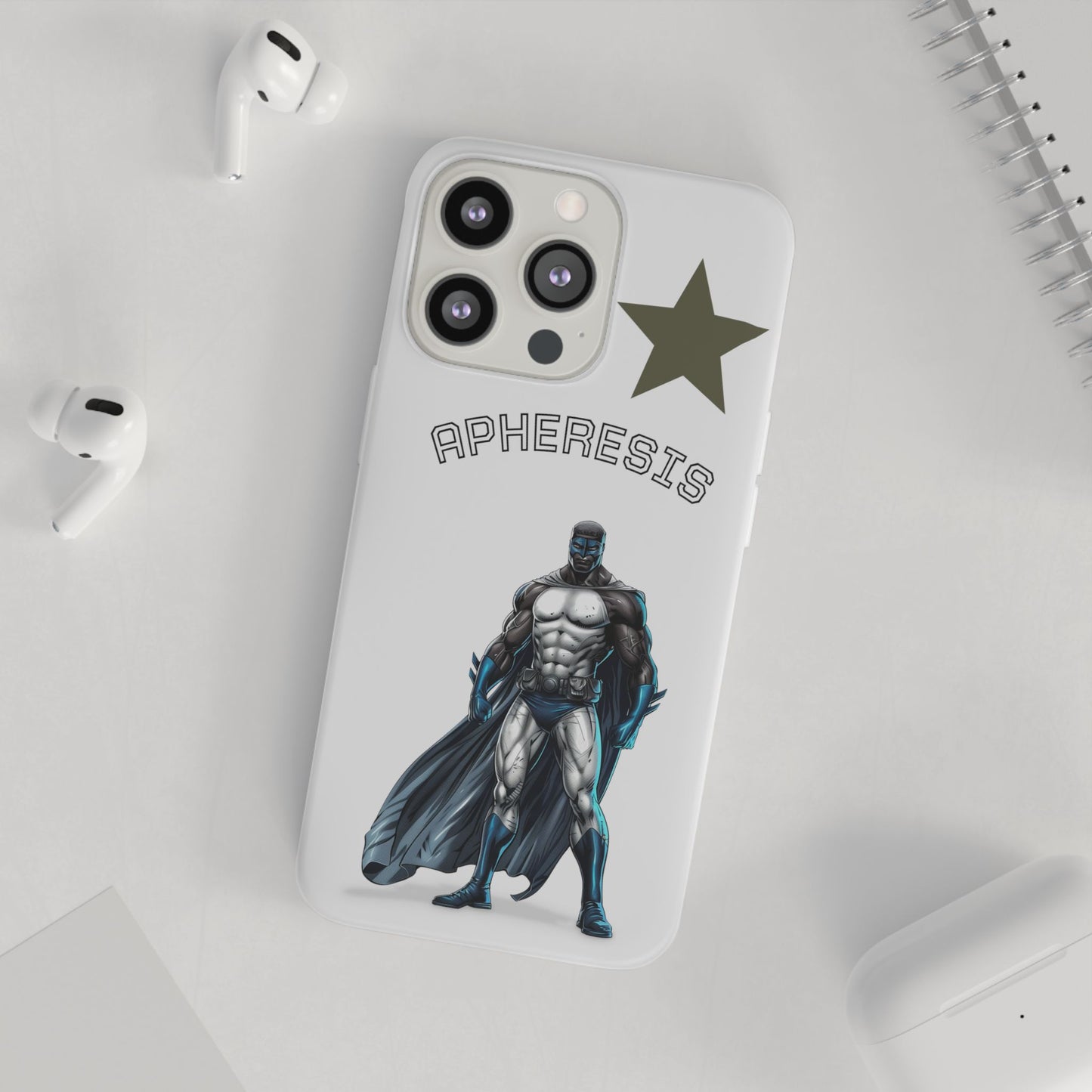 Superhero Flexi Cases - Custom Phone Cover, Comic Phone Case, Gifts for Her, Birthday Present, Unique Tech Accessory, APHERESIS Design