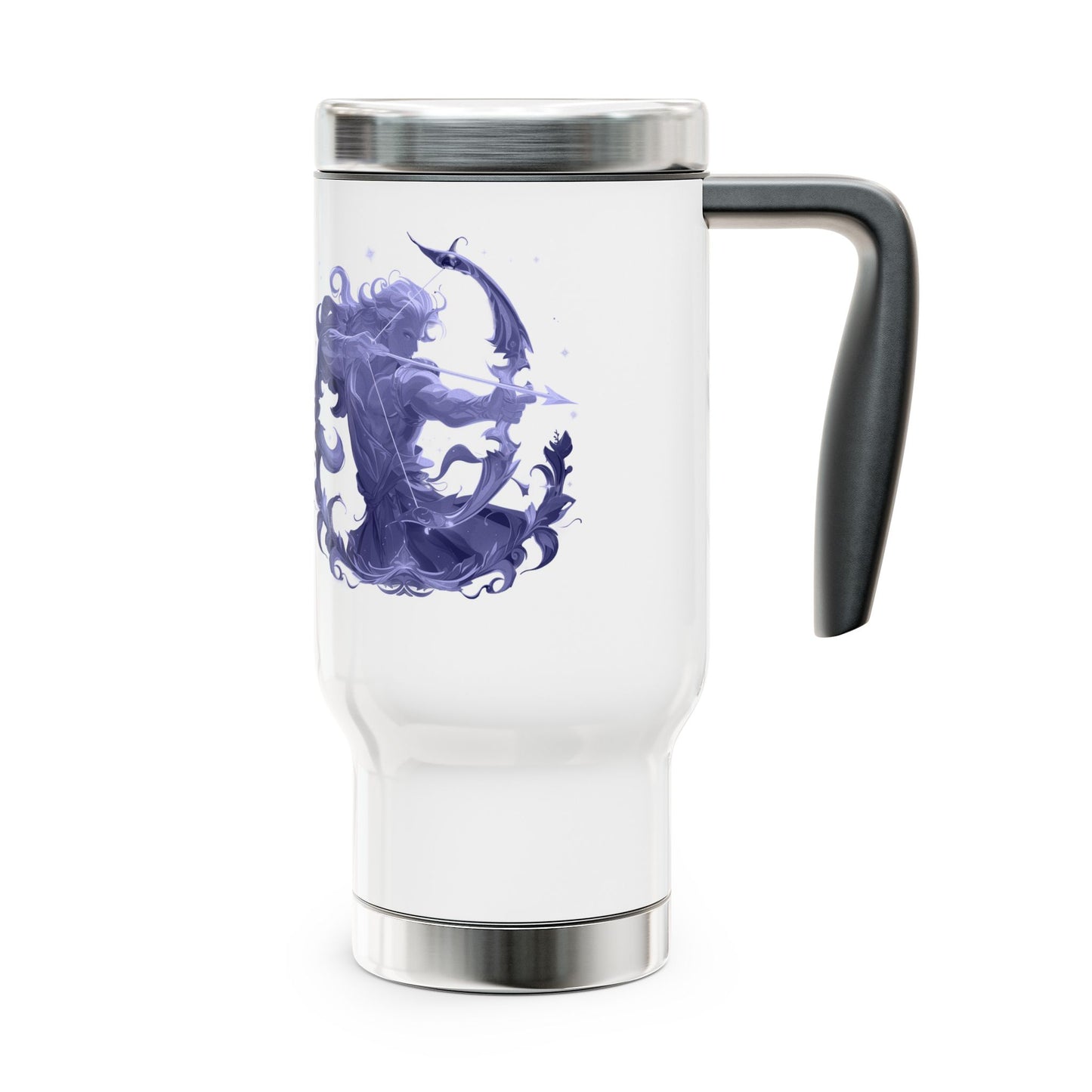 Custom Artistic Stainless Steel Travel Mug, 14oz - Ideal for Coffee Lovers, Unique Gift for Holidays, Outdoor Adventures, and Daily Use