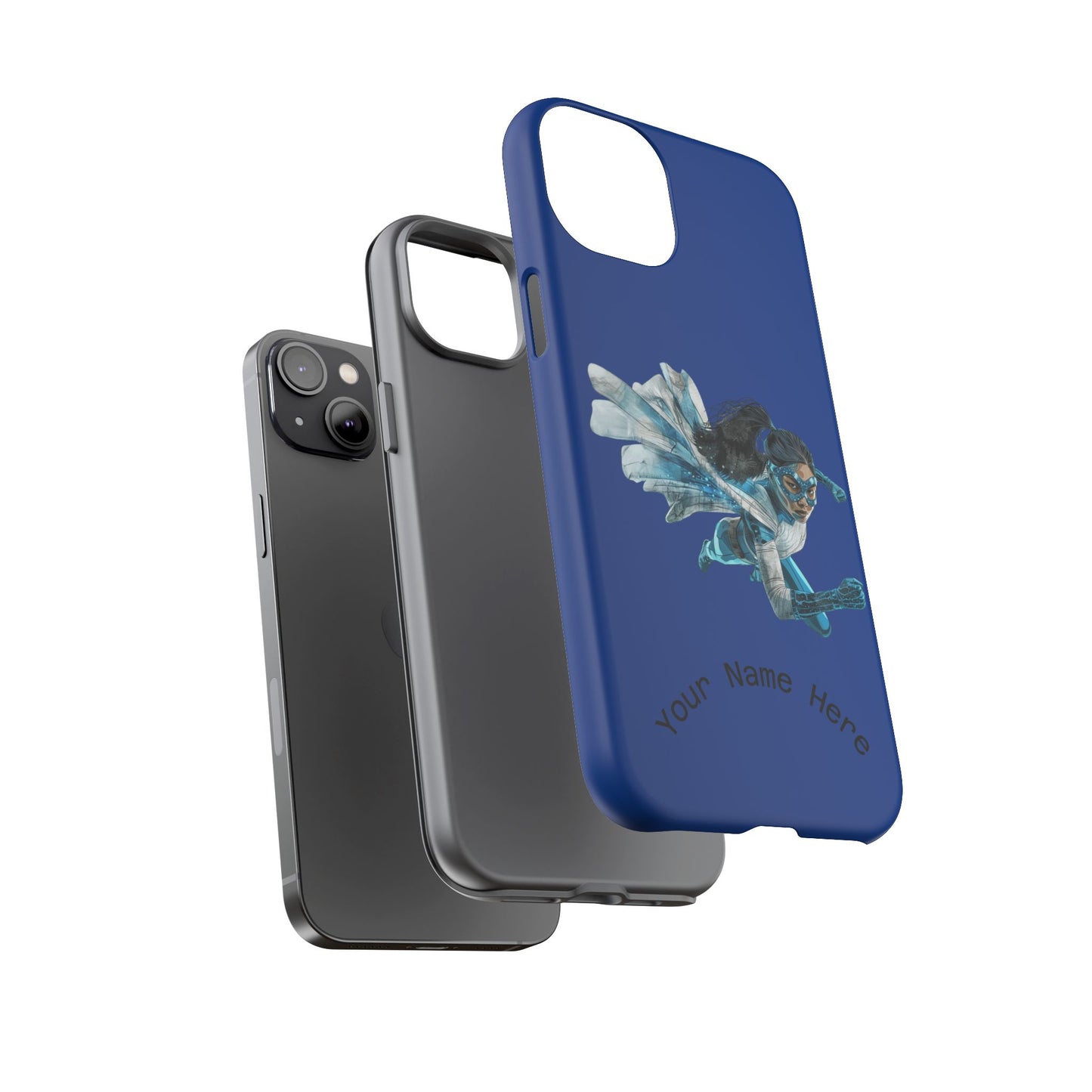 Personalized Tough Phone Case, Custom Phone Cover, Unique Gift for Her, Birthday, Customizable, Stylish Tech Accessory