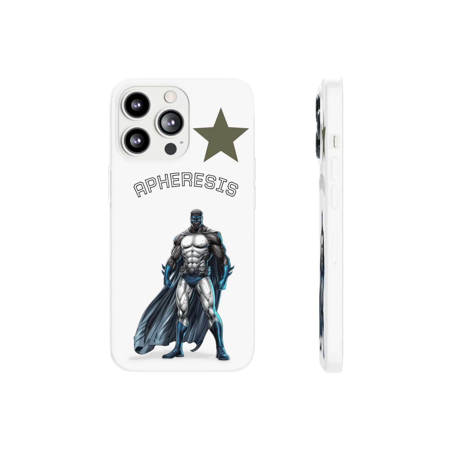 Superhero Flexi Cases - Custom Phone Cover, Comic Phone Case, Gifts for Her, Birthday Present, Unique Tech Accessory, APHERESIS Design
