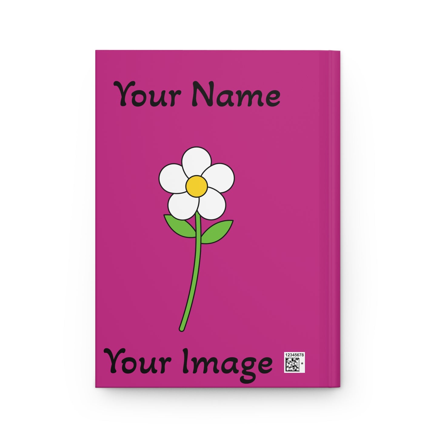 Personalized Floral Hardcover Journal - Custom Name & Image