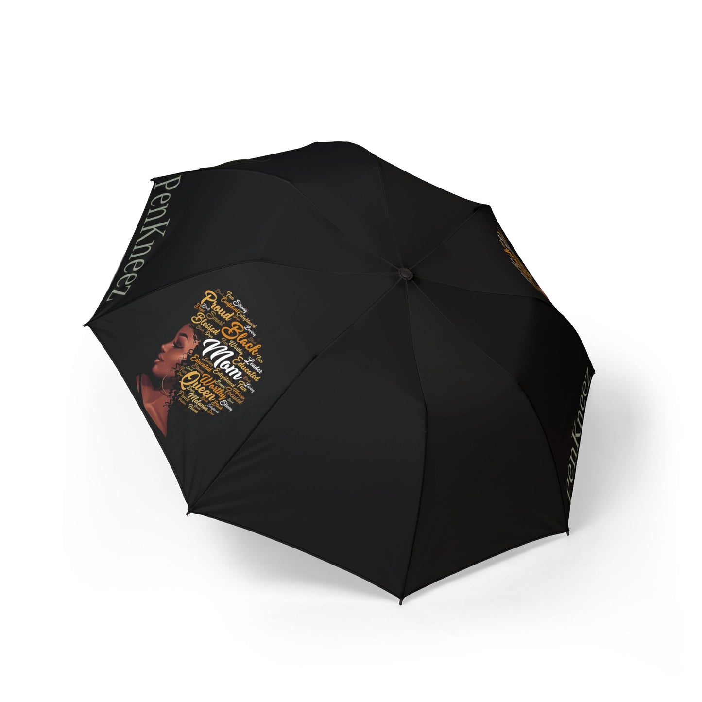 Inspirational Semi-Automatic Foldable Umbrella - Perfect for Rainy Days & Empowering Gifts