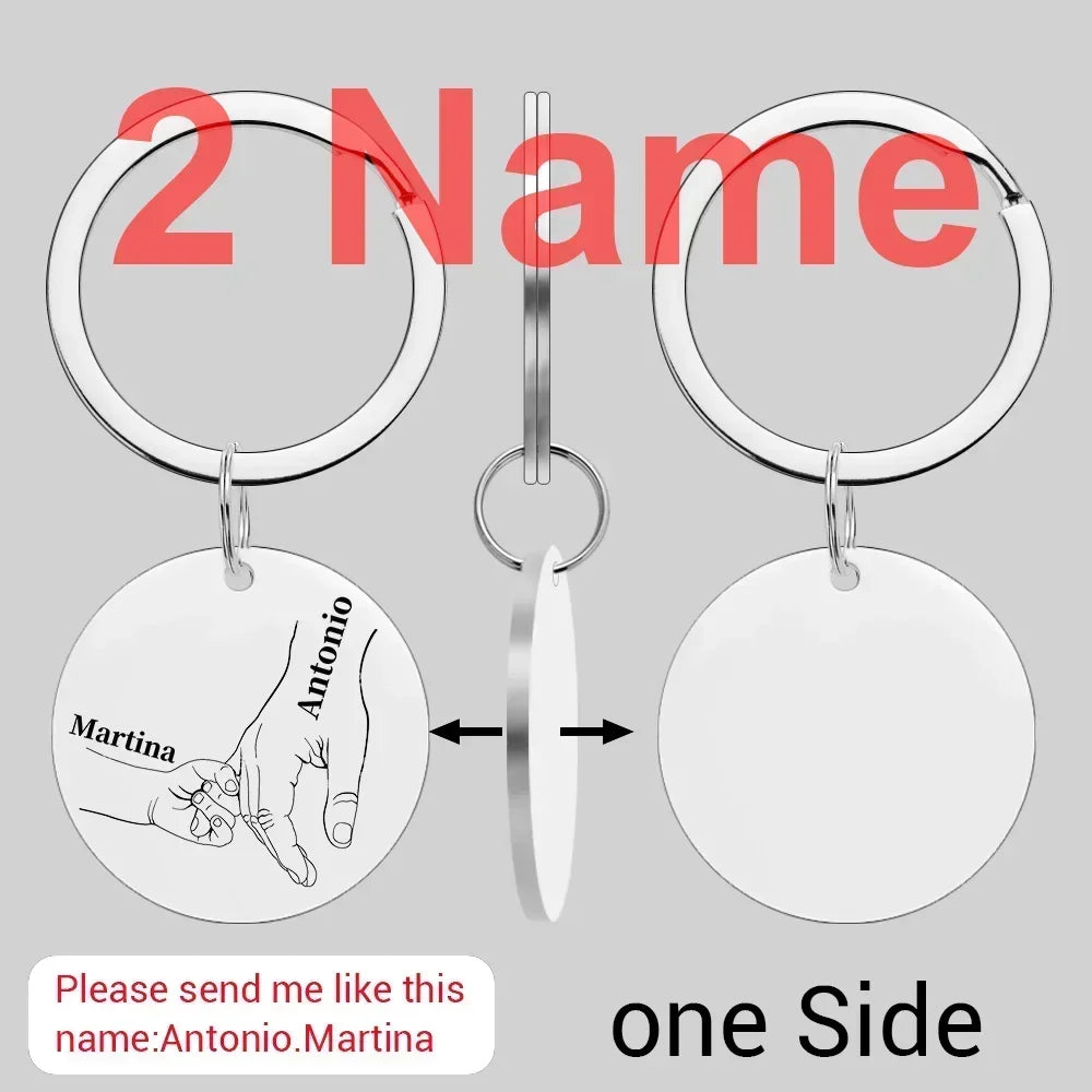 Personalized Name Keychain for Car Pendant Love Gifts