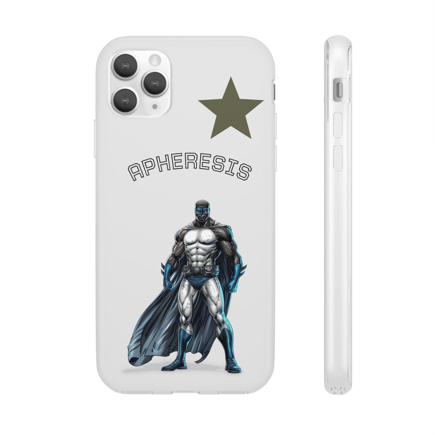 Superhero Flexi Cases - Custom Phone Cover, Comic Phone Case, Gifts for Her, Birthday Present, Unique Tech Accessory, APHERESIS Design
