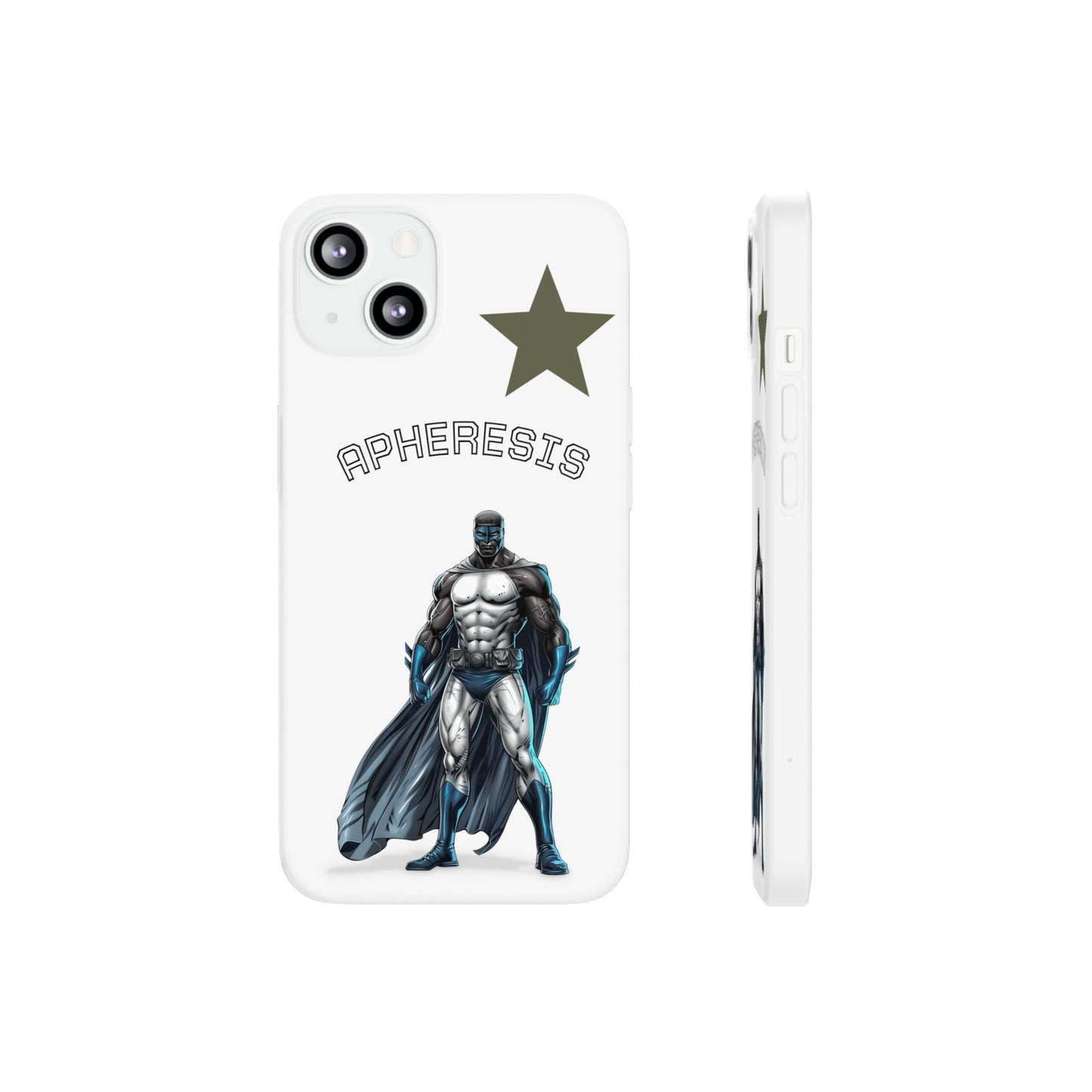 Superhero Flexi Cases - Custom Phone Cover, Comic Phone Case, Gifts for Her, Birthday Present, Unique Tech Accessory, APHERESIS Design
