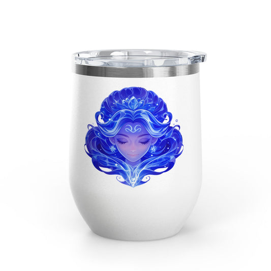 Custom Enchanting Goddess Wine Tumbler, 12oz | Magic Drinkware, Gift for Wine Lovers, Stylish Beverage Container, Unique Barware, Travel Mug
