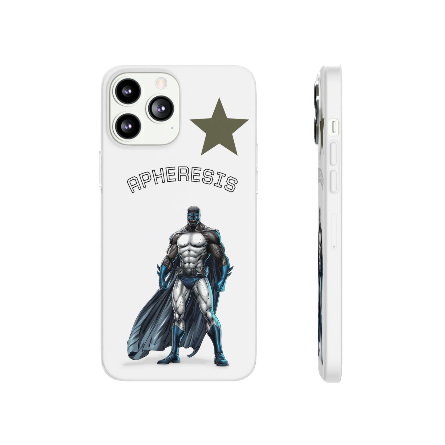 Superhero Flexi Cases - Custom Phone Cover, Comic Phone Case, Gifts for Her, Birthday Present, Unique Tech Accessory, APHERESIS Design