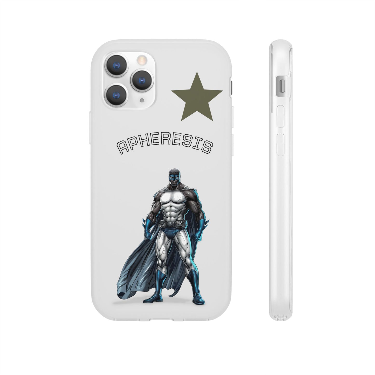Superhero Flexi Cases - Custom Phone Cover, Comic Phone Case, Gifts for Her, Birthday Present, Unique Tech Accessory, APHERESIS Design