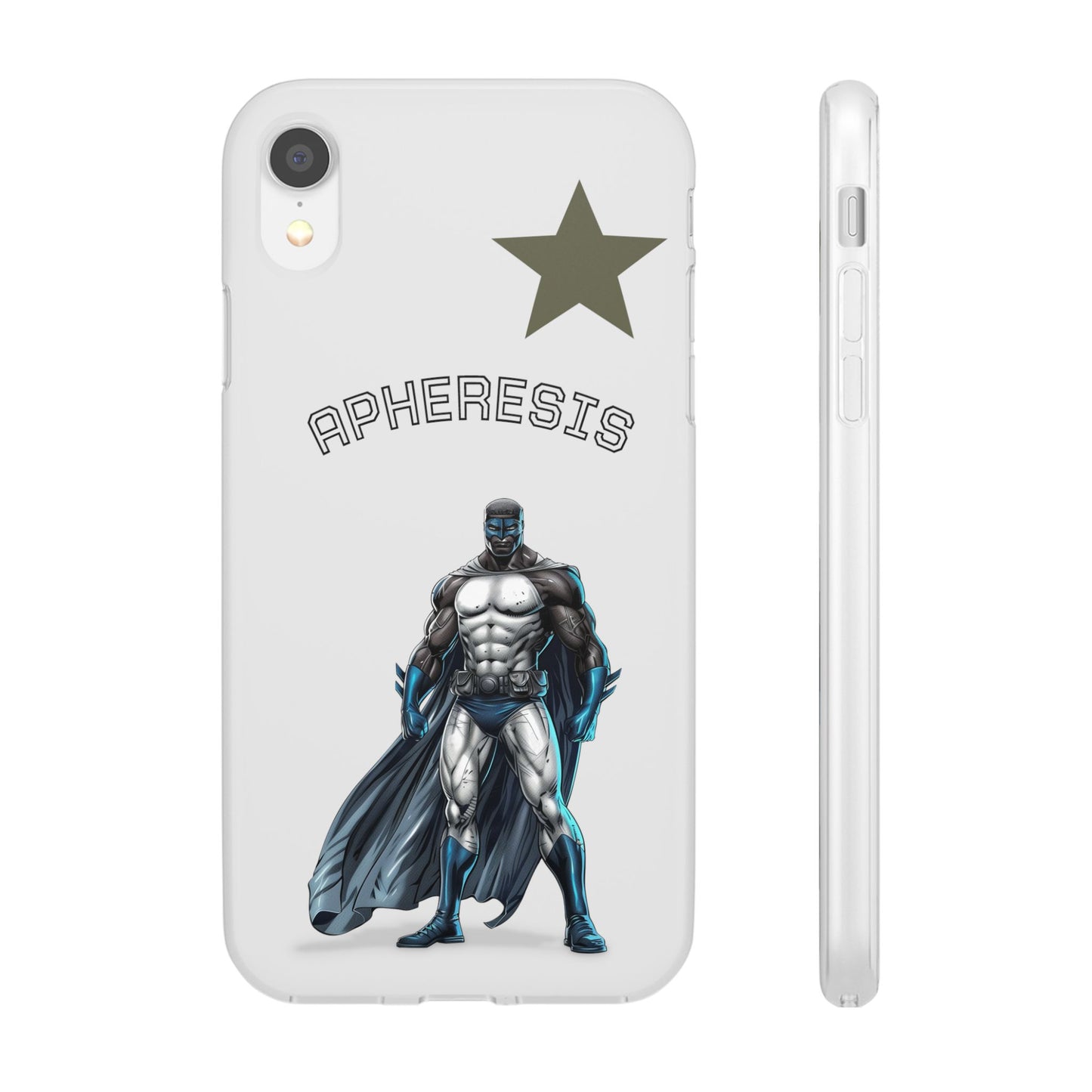 Superhero Flexi Cases - Custom Phone Cover, Comic Phone Case, Gifts for Her, Birthday Present, Unique Tech Accessory, APHERESIS Design