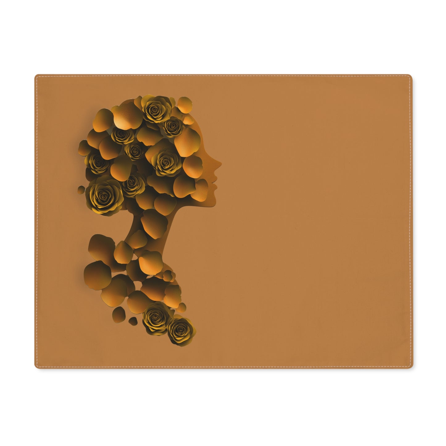 Custom Elegant Rose Silhouette Placemat - Decorative Table Accessory for Dining, Home Décor, Kitchen Table, Gifts, Entertaining