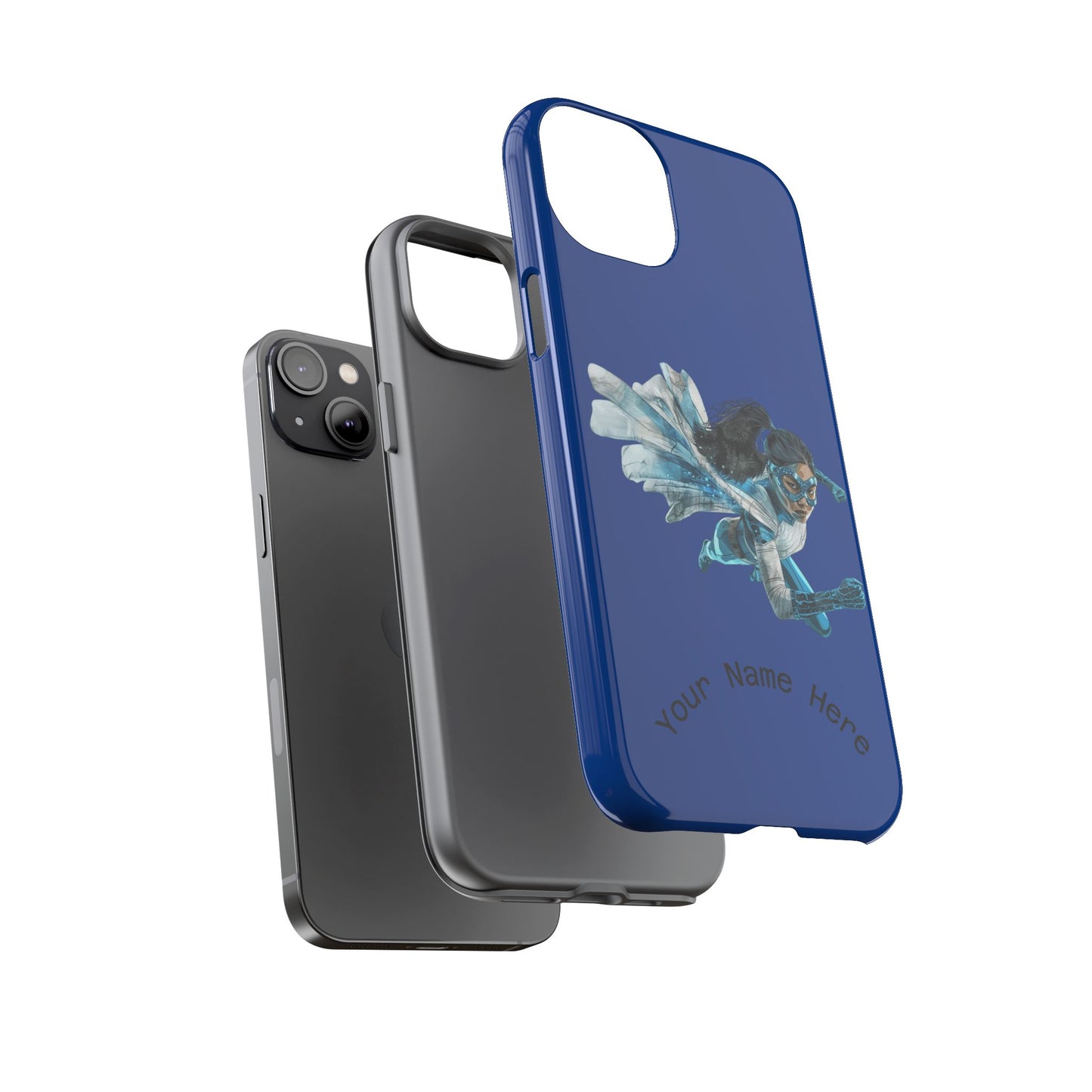 Personalized Tough Phone Case, Custom Phone Cover, Unique Gift for Her, Birthday, Customizable, Stylish Tech Accessory