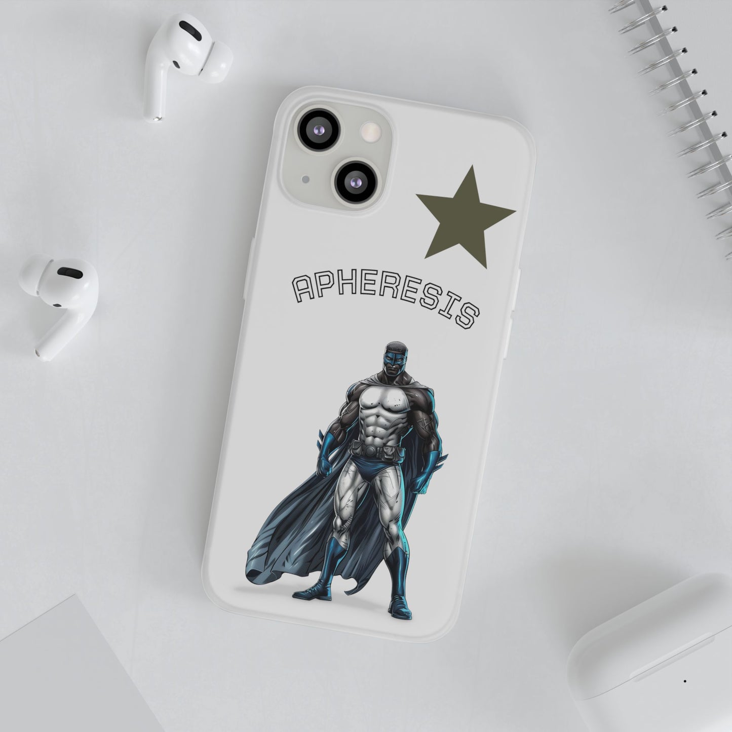 Superhero Flexi Cases - Custom Phone Cover, Comic Phone Case, Gifts for Her, Birthday Present, Unique Tech Accessory, APHERESIS Design