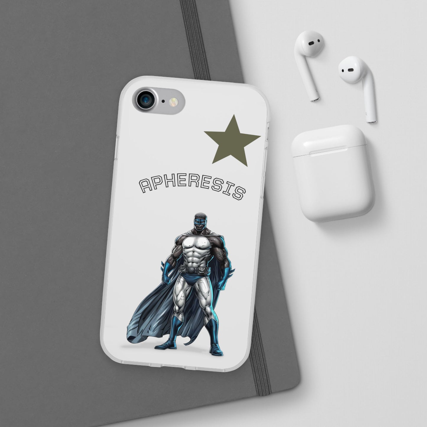 Superhero Flexi Cases - Custom Phone Cover, Comic Phone Case, Gifts for Her, Birthday Present, Unique Tech Accessory, APHERESIS Design