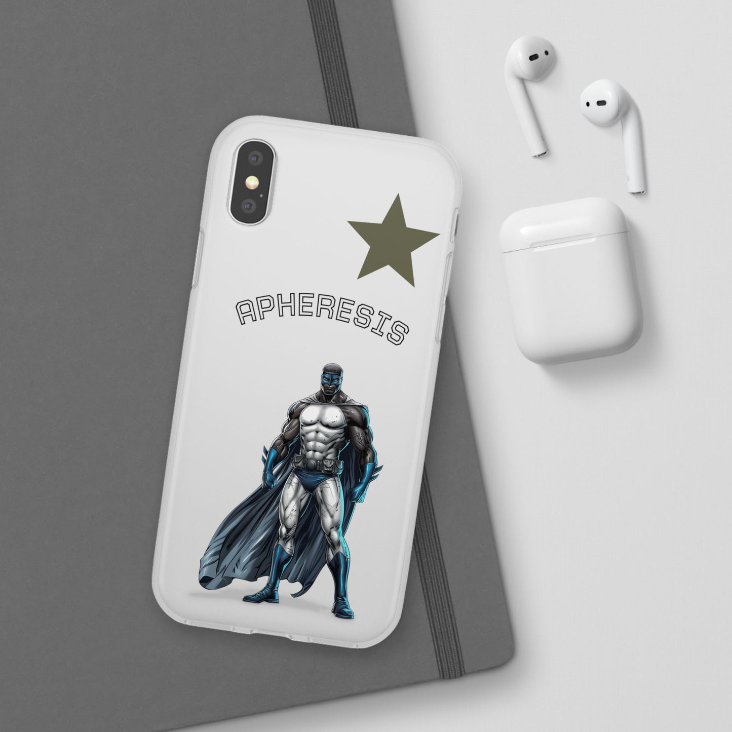 Superhero Flexi Cases - Custom Phone Cover, Comic Phone Case, Gifts for Her, Birthday Present, Unique Tech Accessory, APHERESIS Design