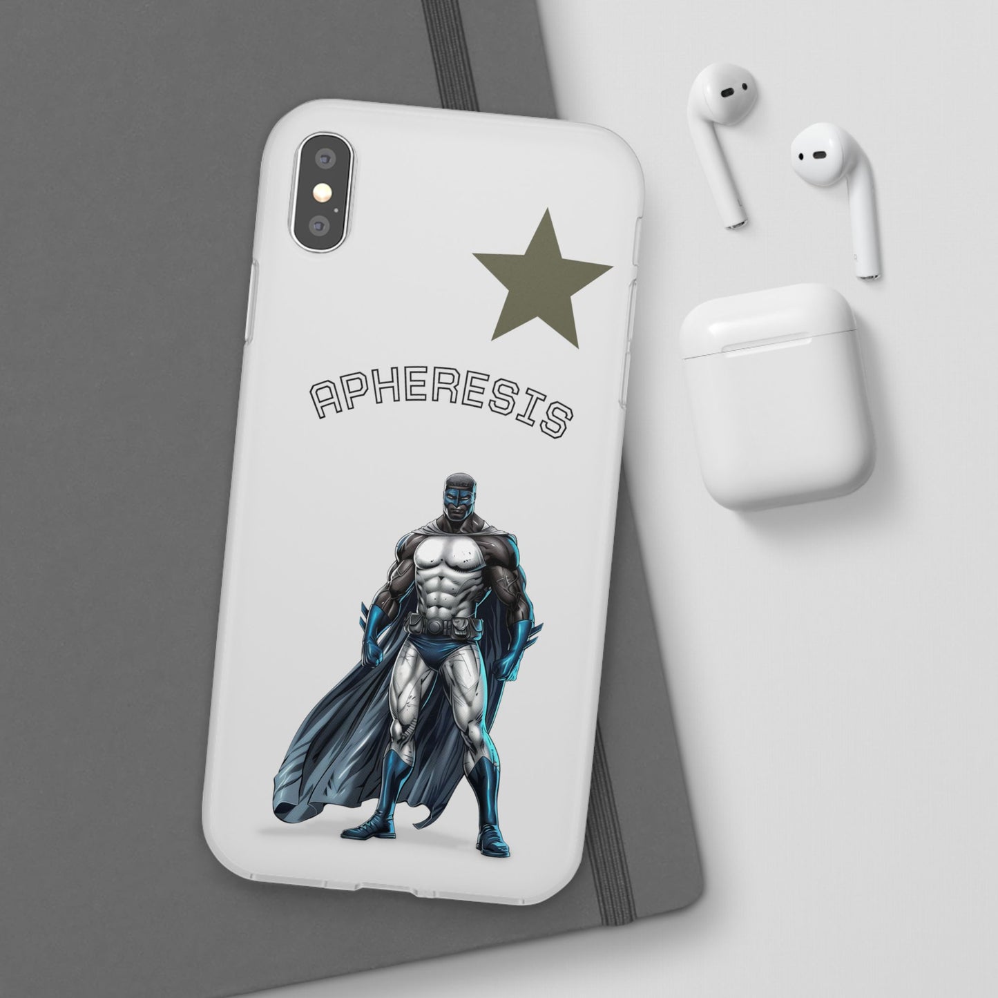 Superhero Flexi Cases - Custom Phone Cover, Comic Phone Case, Gifts for Her, Birthday Present, Unique Tech Accessory, APHERESIS Design