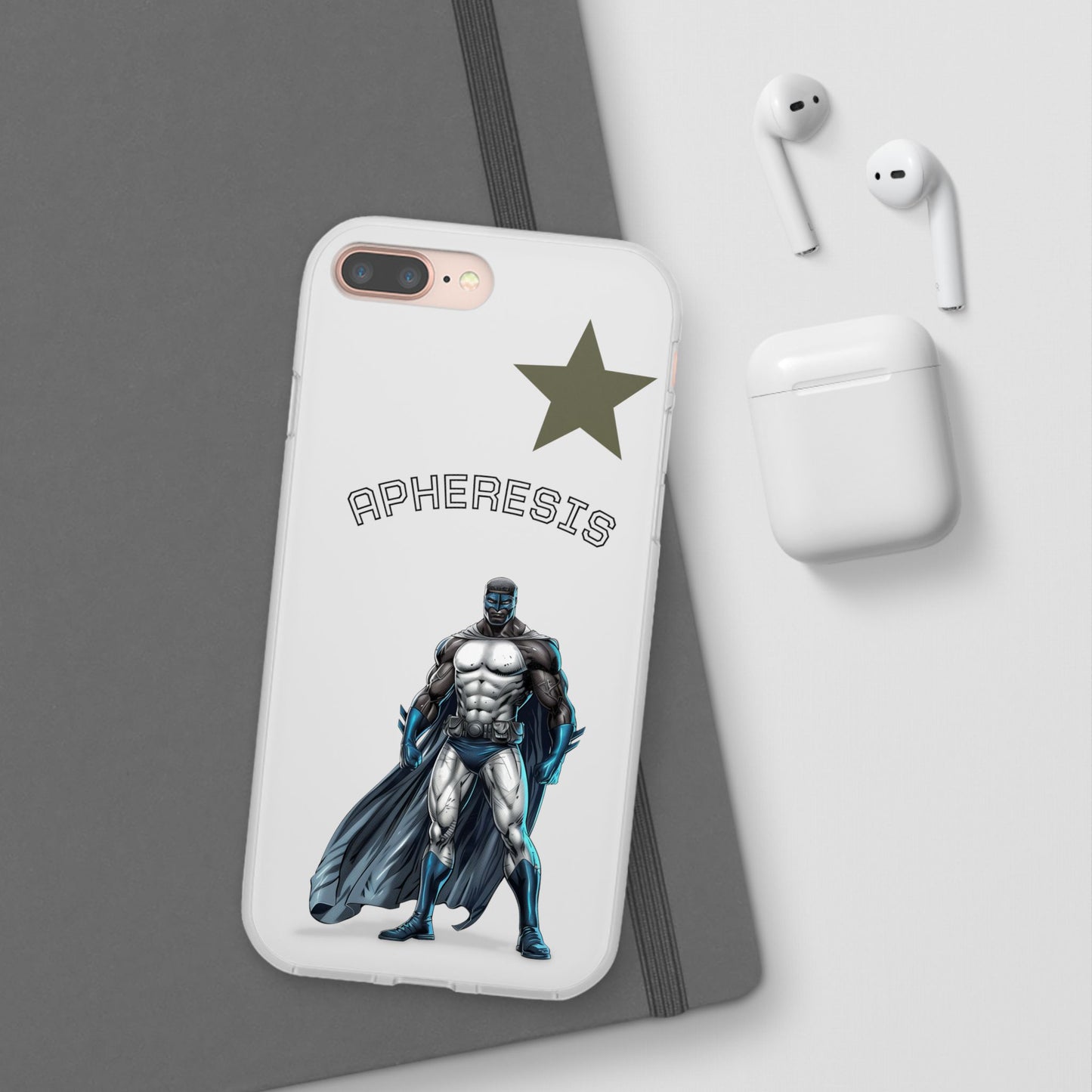 Superhero Flexi Cases - Custom Phone Cover, Comic Phone Case, Gifts for Her, Birthday Present, Unique Tech Accessory, APHERESIS Design