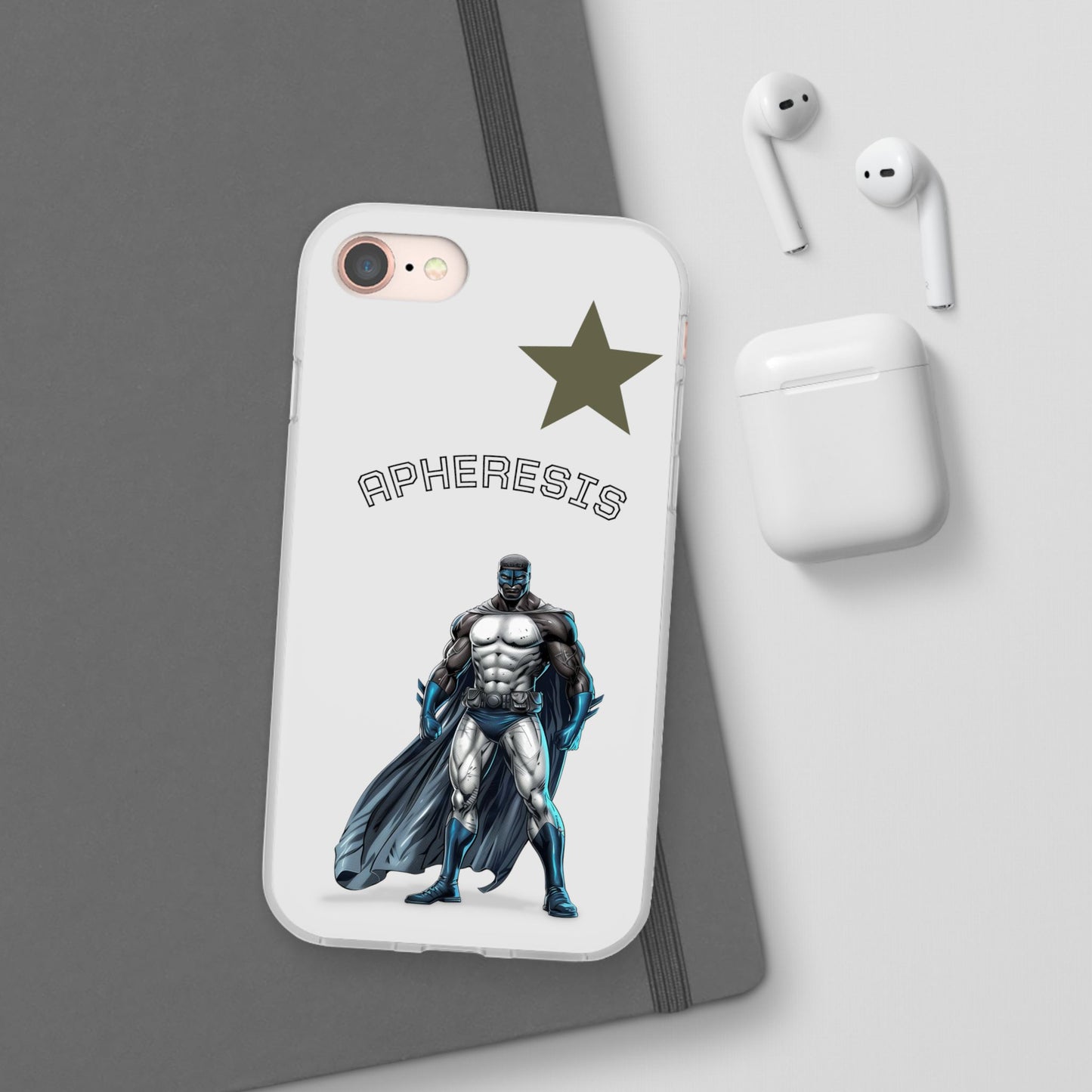 Superhero Flexi Cases - Custom Phone Cover, Comic Phone Case, Gifts for Her, Birthday Present, Unique Tech Accessory, APHERESIS Design