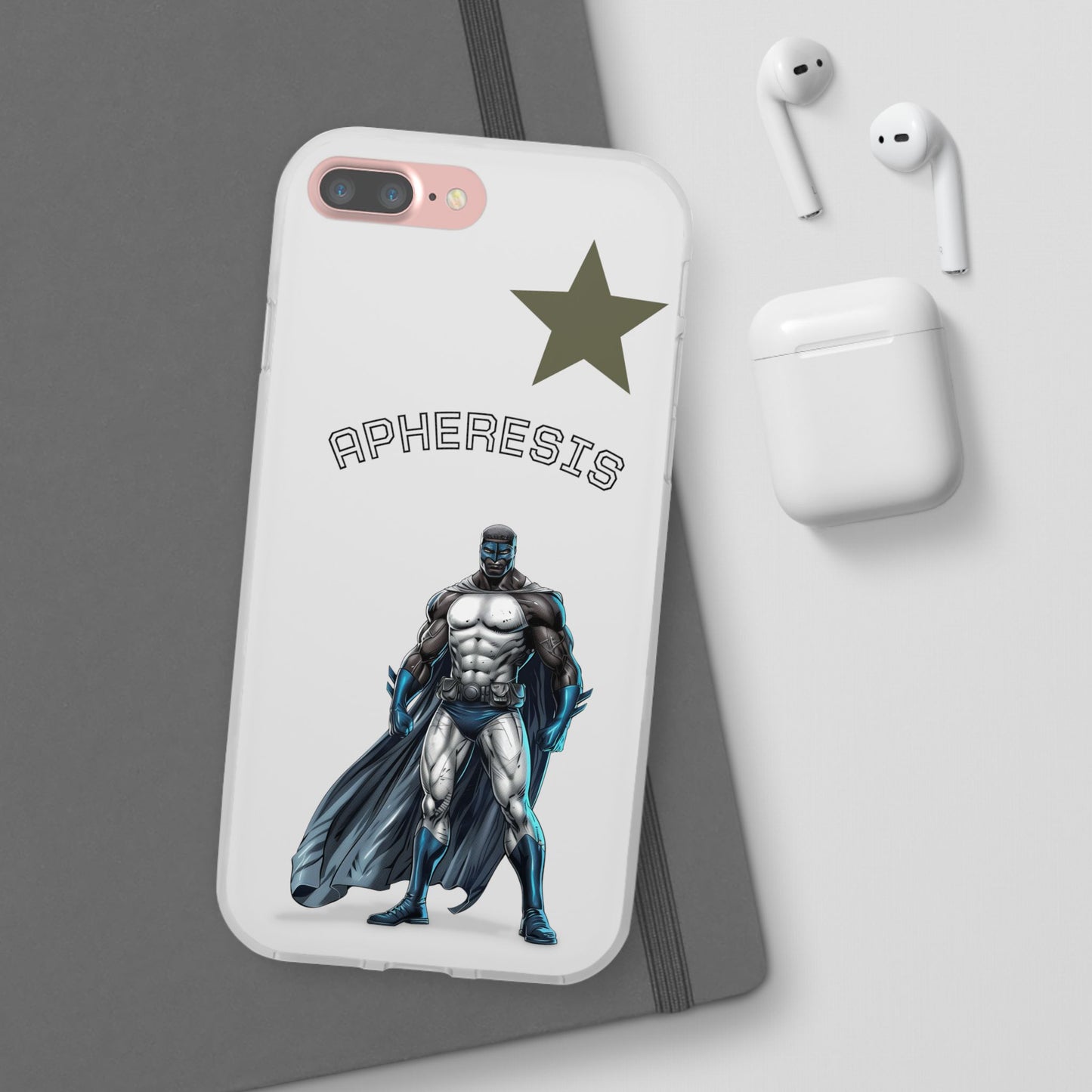 Superhero Flexi Cases - Custom Phone Cover, Comic Phone Case, Gifts for Her, Birthday Present, Unique Tech Accessory, APHERESIS Design
