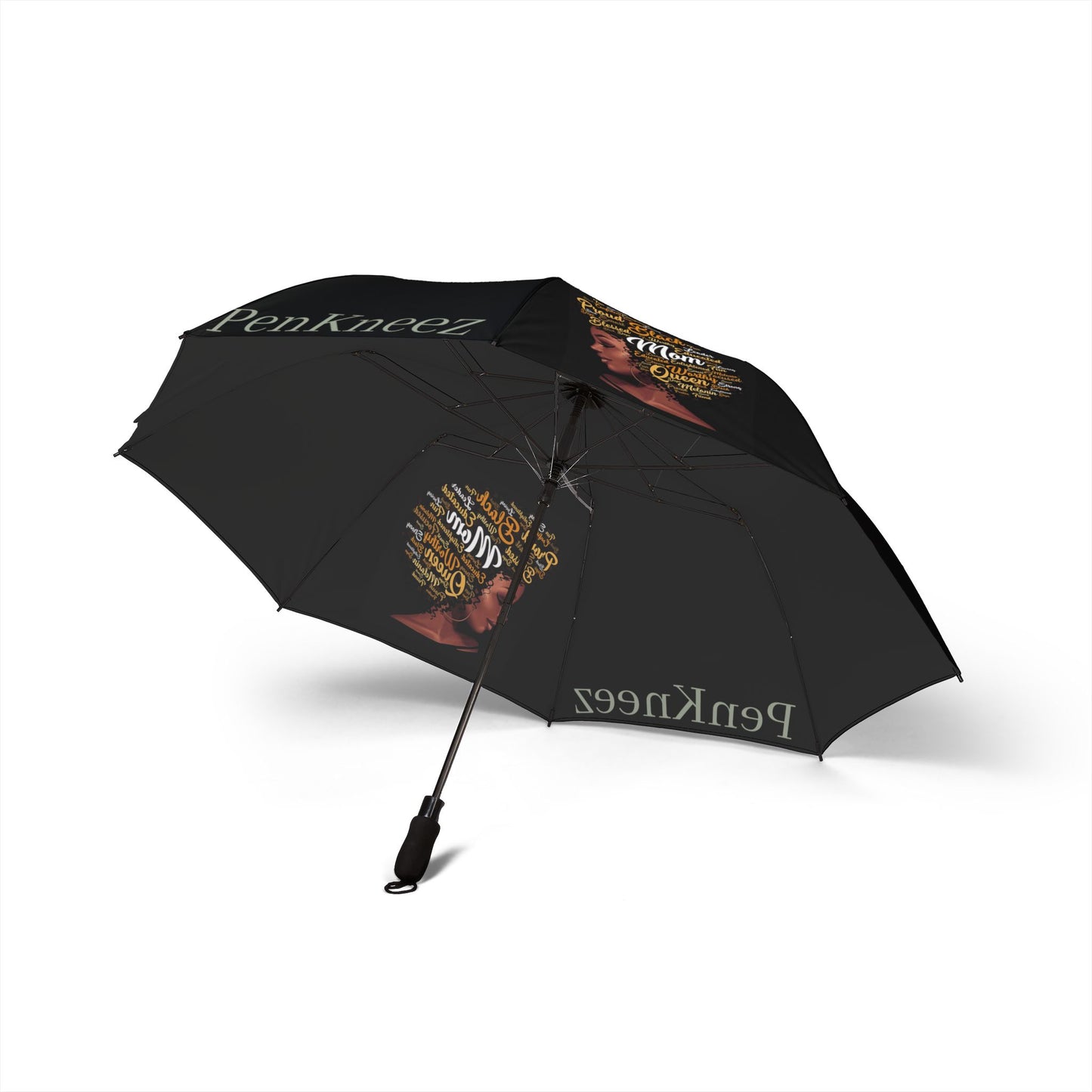 Inspirational Semi-Automatic Foldable Umbrella - Perfect for Rainy Days & Empowering Gifts