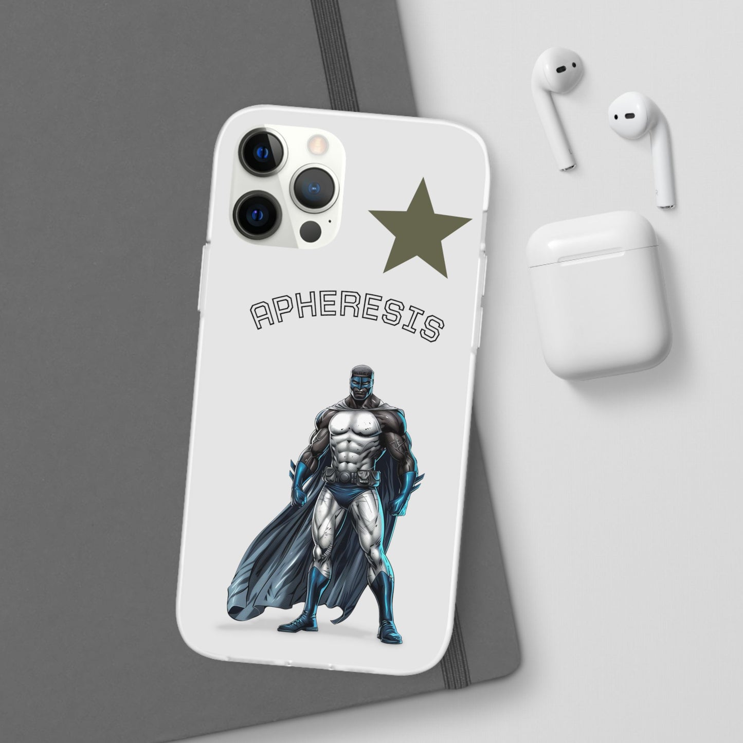 Superhero Flexi Cases - Custom Phone Cover, Comic Phone Case, Gifts for Her, Birthday Present, Unique Tech Accessory, APHERESIS Design