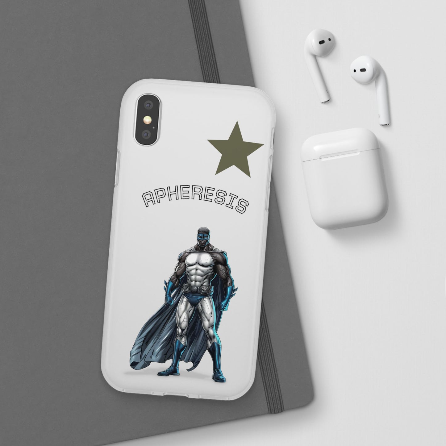 Superhero Flexi Cases - Custom Phone Cover, Comic Phone Case, Gifts for Her, Birthday Present, Unique Tech Accessory, APHERESIS Design