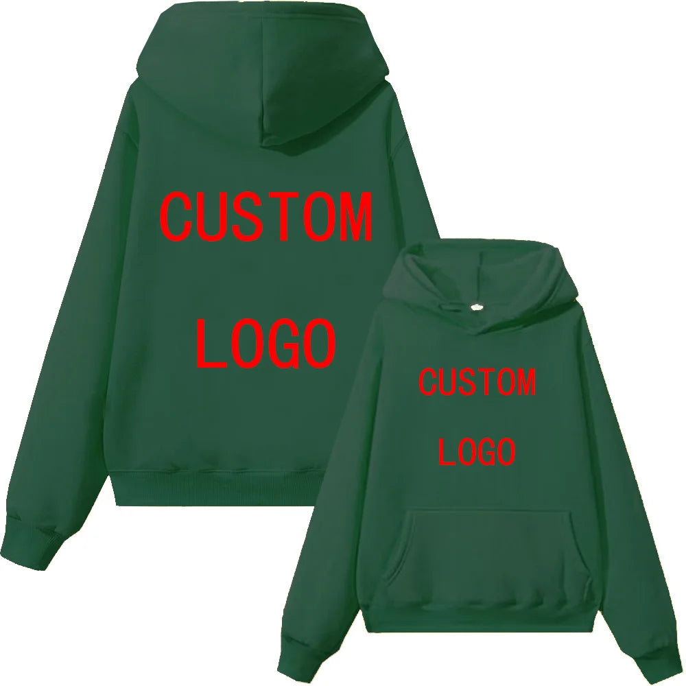Men Women Hoodie Custom Logo Hoodie Sweatshirt Pullover Tops Streetwear