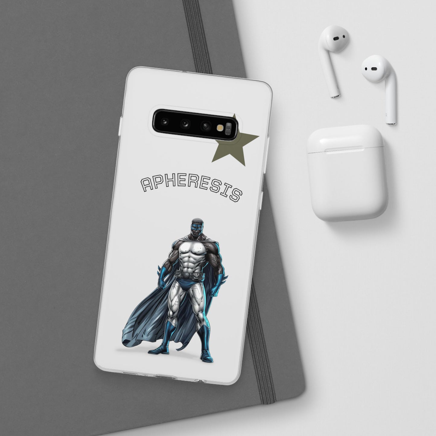 Superhero Flexi Cases - Custom Phone Cover, Comic Phone Case, Gifts for Her, Birthday Present, Unique Tech Accessory, APHERESIS Design