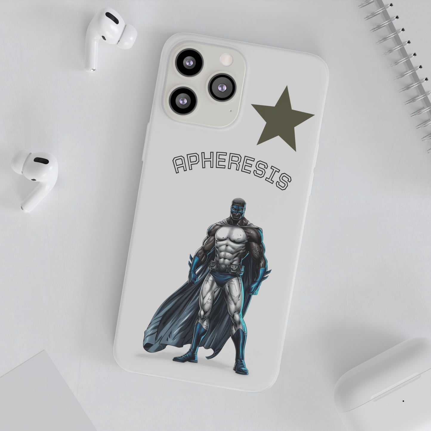 Superhero Flexi Cases - Custom Phone Cover, Comic Phone Case, Gifts for Her, Birthday Present, Unique Tech Accessory, APHERESIS Design