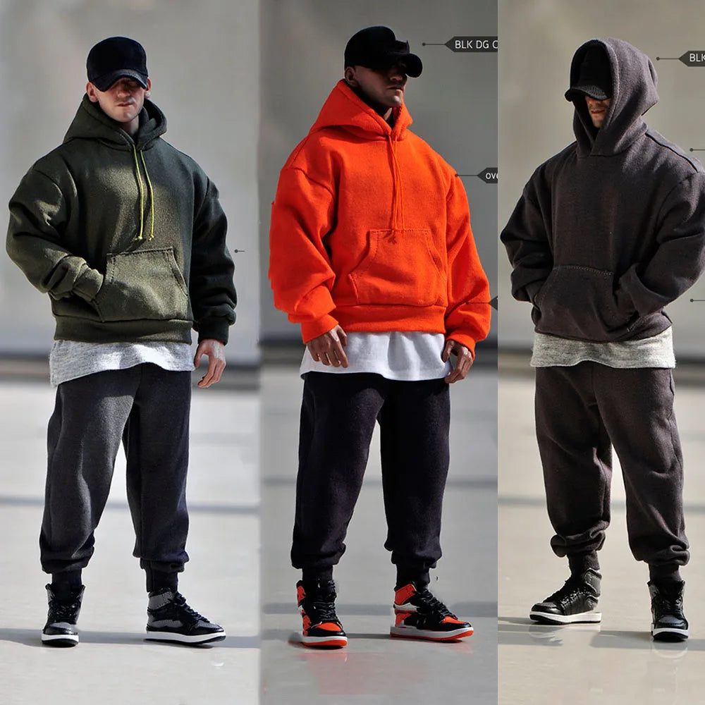 Male Soldier Hoodie Sports Top Jacket Sweater