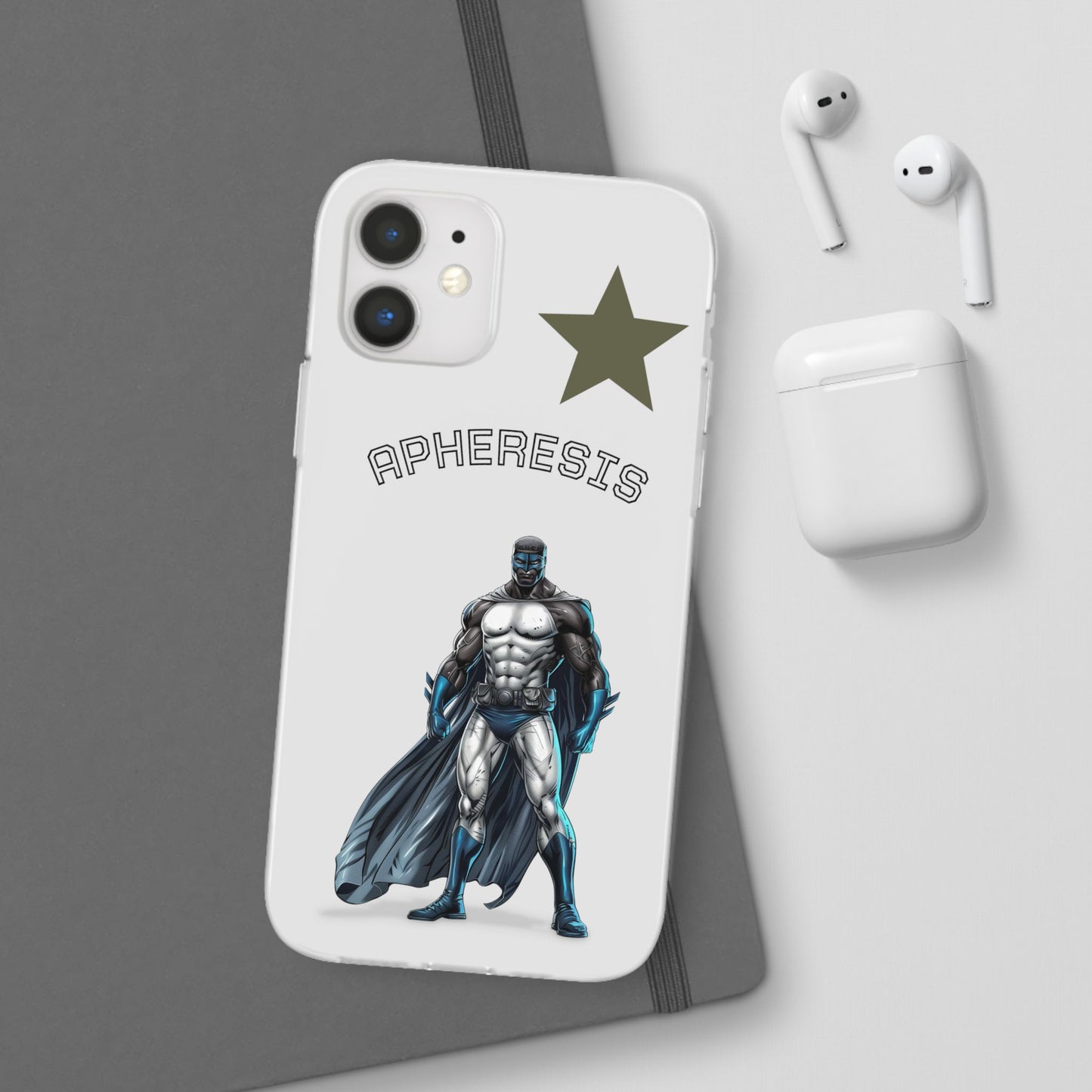 Superhero Flexi Cases - Custom Phone Cover, Comic Phone Case, Gifts for Her, Birthday Present, Unique Tech Accessory, APHERESIS Design