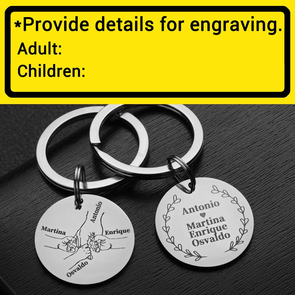 Personalized Name Keychain for Car Pendant Love Gifts