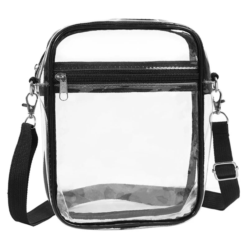Women Bag Clear Shoulder Bag PVC Crossbody Bag Festival Bag Fashion Bag Stadium Approve Storage Bag