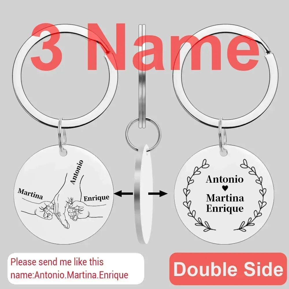Personalized Name Keychain for Car Pendant Love Gifts